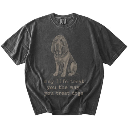 Pepper Bloodhound Karma T-Shirt laid flat