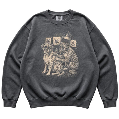 Pepper Boxer Dog Tattoo Artist shirt laid flat