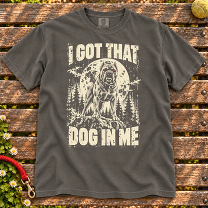 Pepper Cane Corso I Got That Dog in Me T-shirt, full garment view