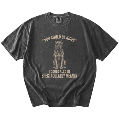 Cane Corso Guard Dog T-Shirt in Pepper — flat lay
