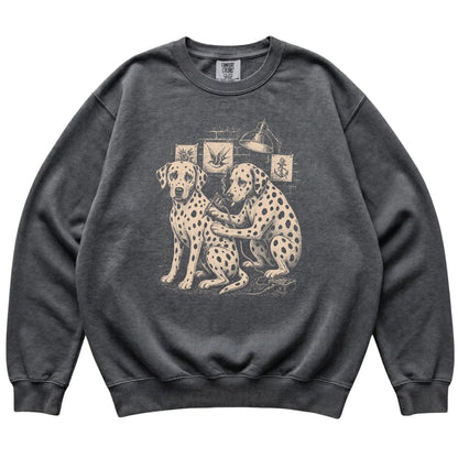 Pepper Dalmatian Dog Tattoo Artist shirt laid flat
