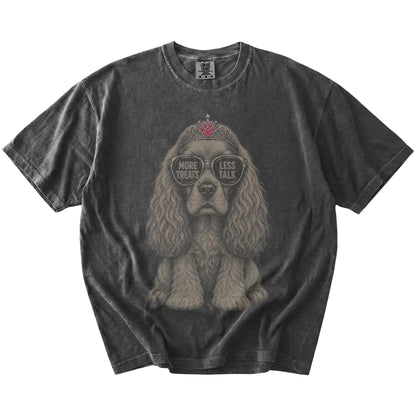 Pepper Diva Cocker Spaniel T-Shirt laid flat