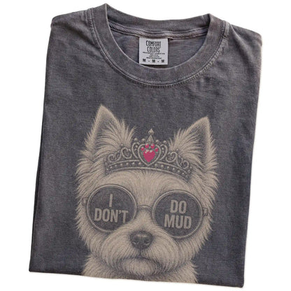 Folded Pepper Diva Westie T-Shirt showing the graphic