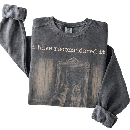 Pepper German Shepherd The Answer Is Still No Comfort Colors sweatshirt, folded view