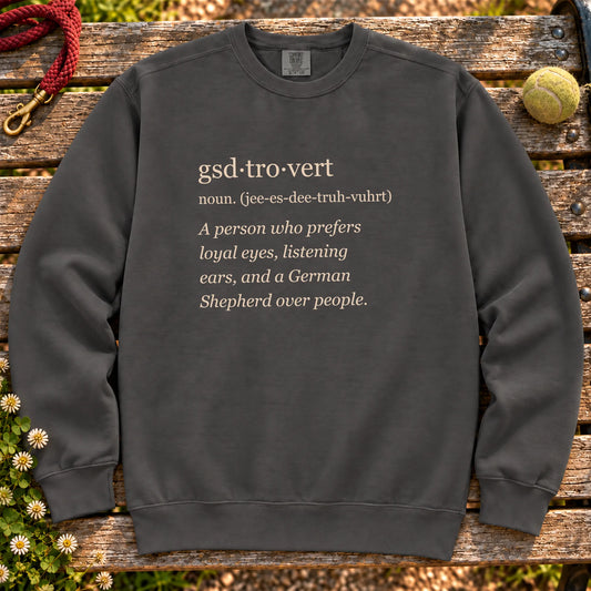 Pepper German Shepherd Tro-Vert Comfort Colors sweatshirt