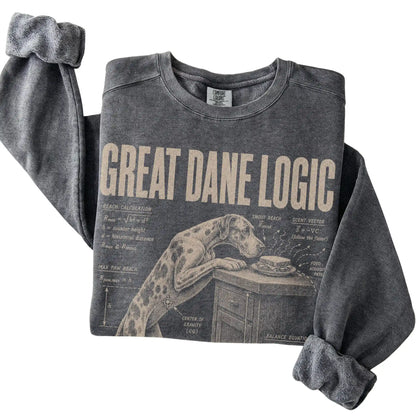 Pepper Great Dane Logic sweatshirt folded detail