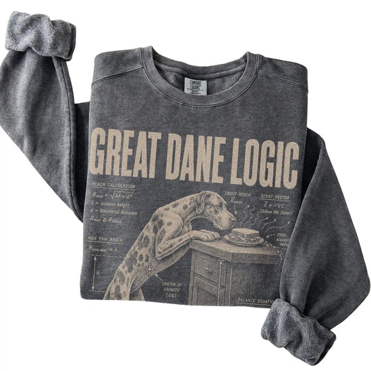 Pepper Great Dane Logic sweatshirt folded detail