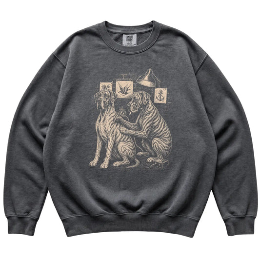 Pepper Great Dane Dog Tattoo Artist shirt laid flat