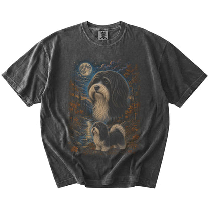 pepper T-shirt with Havanese Autumn Moon artwork.