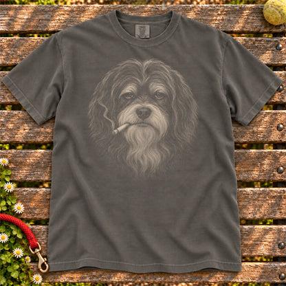 Havanese smoking design on a Pepper t-shirt