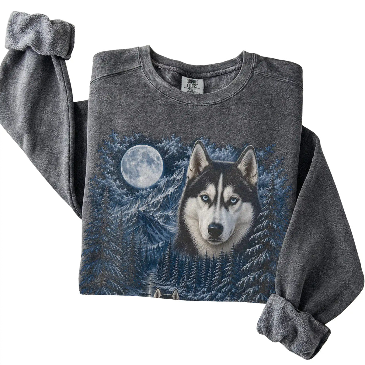 Husky Forest Moon Sweatshirt in Pepper