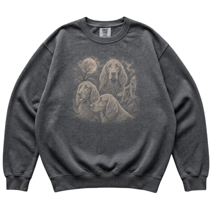 Irish Setter 90s Moon Sweatshirt in Pepper — flat lay