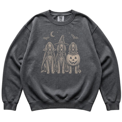 Pepper Irish Setter Halloween Costume Comfort Colors sweatshirt, flat view