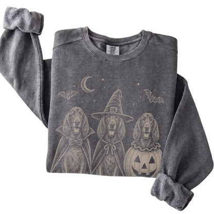 Pepper Irish Setter Halloween Costume Comfort Colors sweatshirt, folded view