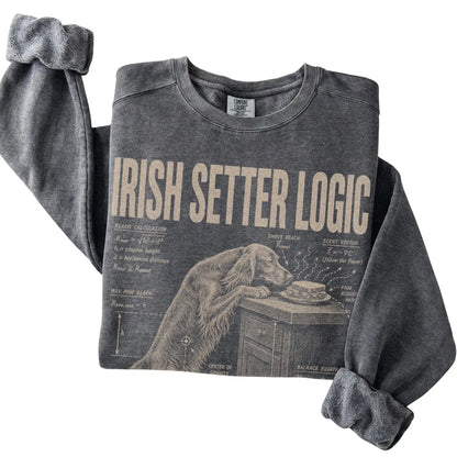Pepper Irish Setter Logic sweatshirt folded detail