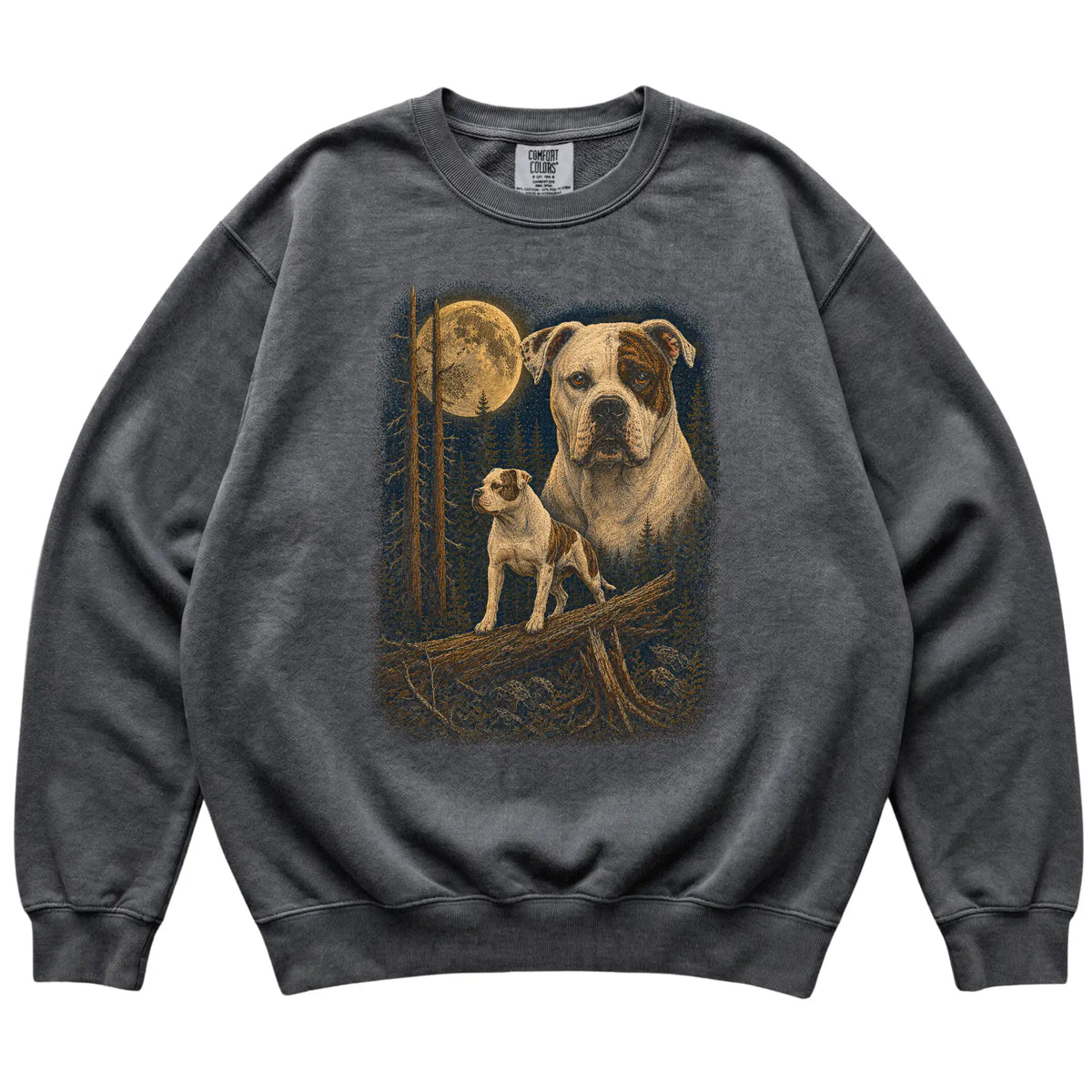 American Bulldog Wildwood Moon Sweatshirt in Pepper