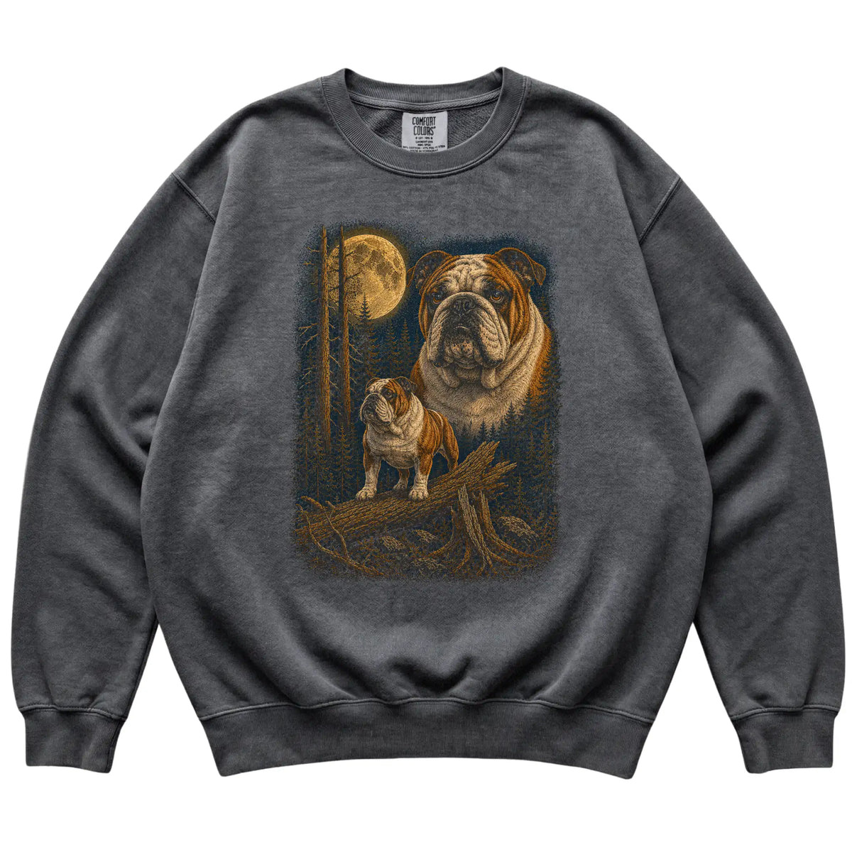 Bulldog Wildwood Moon Sweatshirt in Pepper