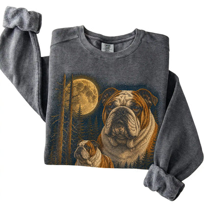 Bulldog Wildwood Moon Sweatshirt in Pepper