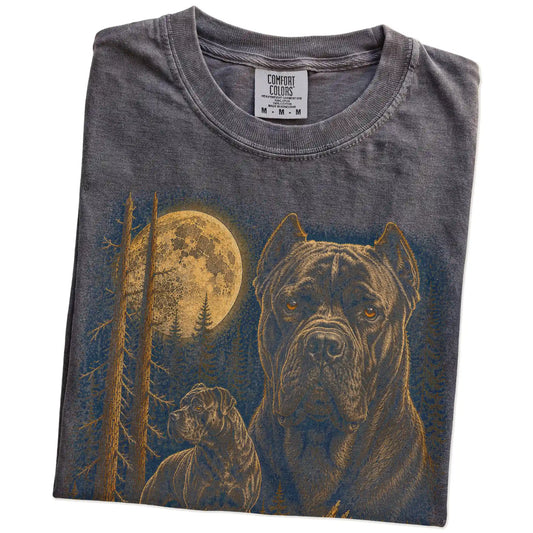 Pepper Cane Corso Wildwood Moon t-shirt