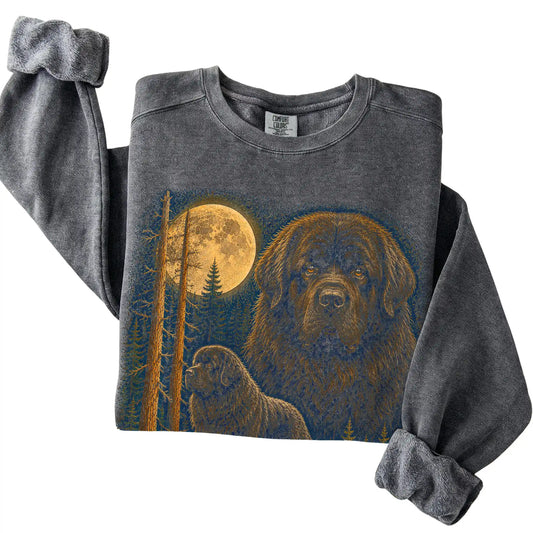 Newfie Wildwood Moon Sweatshirt in Pepper