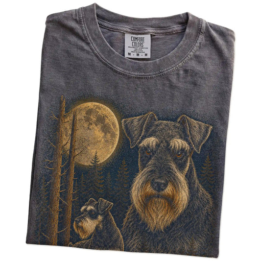 Pepper Schnauzer Wildwood Moon t-shirt