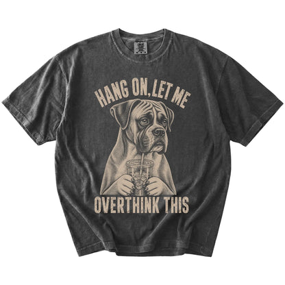 Pepper Overthinking Boxer T-Shirt laid flat