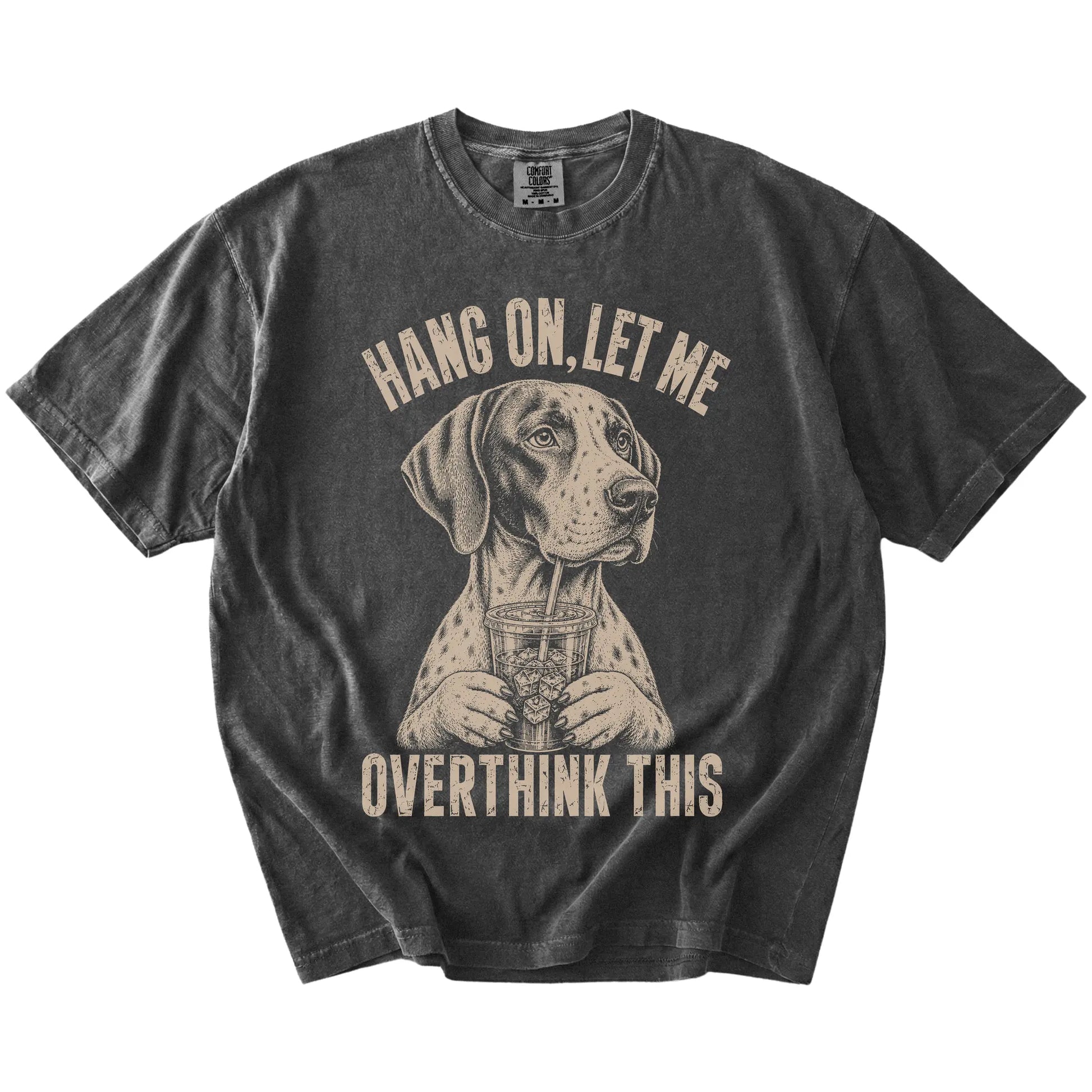 Pepper Overthinking Pointer T-Shirt laid flat