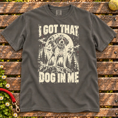 Pepper Pointer I Got That Dog in Me T-shirt, full garment view