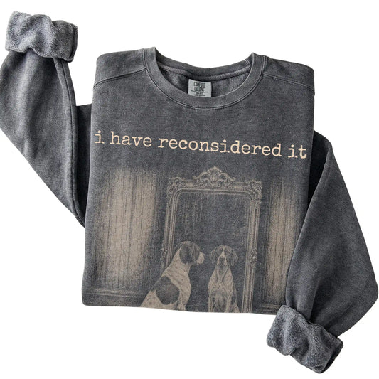 Pepper Pointer The Answer Is Still No Comfort Colors sweatshirt, folded view