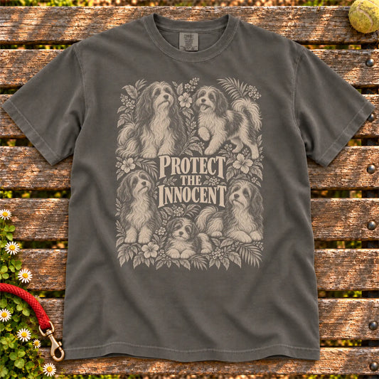Protect the Innocent Havanese design on a Pepper T-shirt