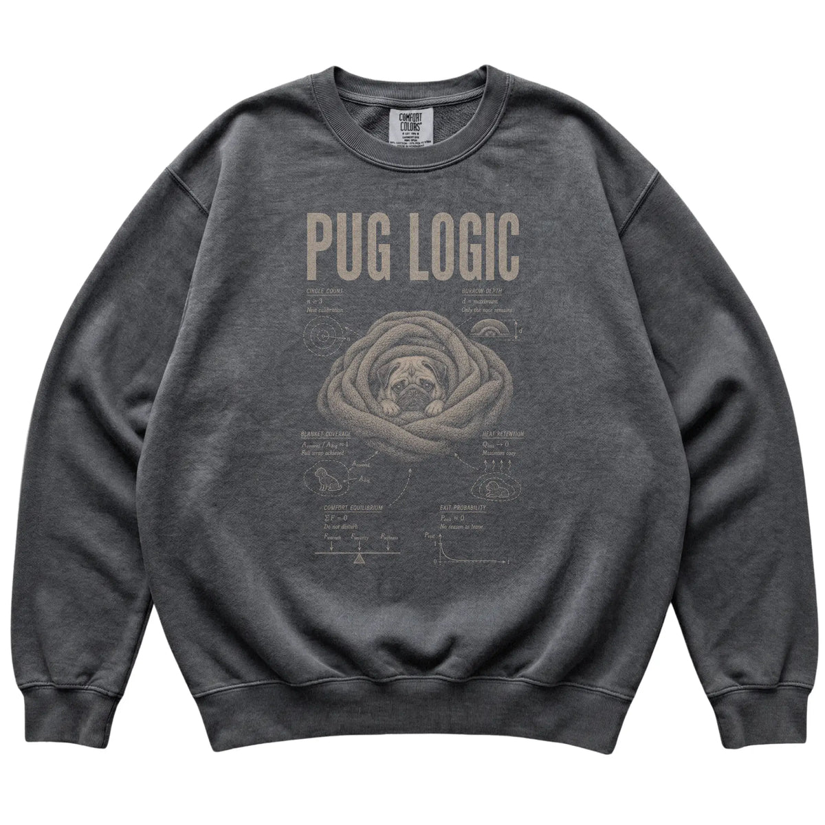 Pepper Pug Logic T-Shirt laid flat