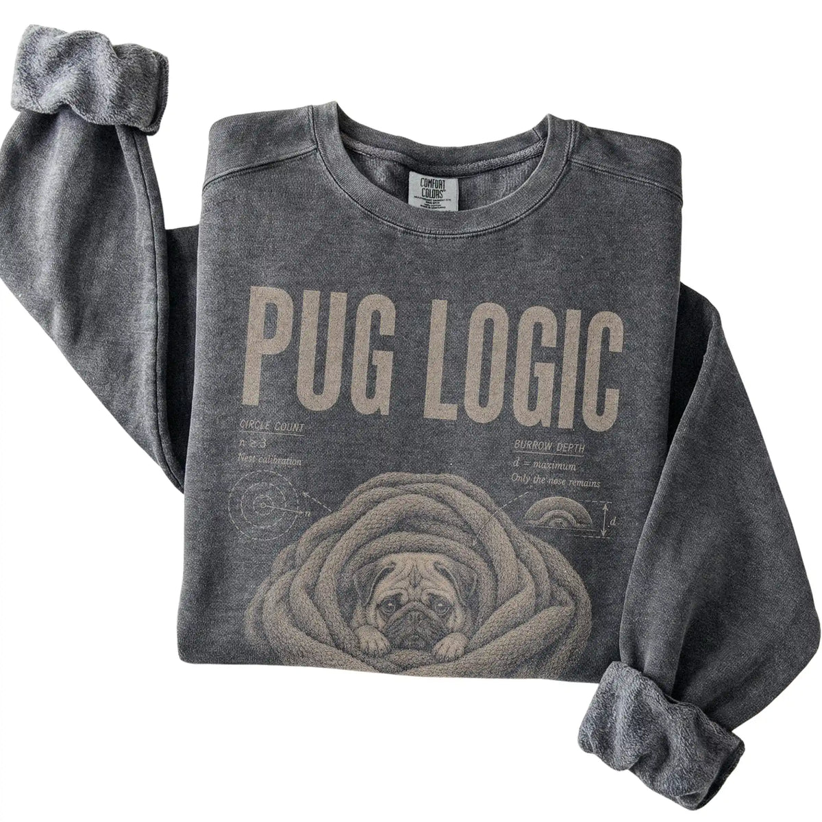 Pepper Pug Logic T-Shirt folded detail