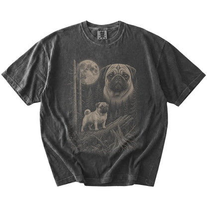 Pepper Pug Moonlit Forest T-Shirt laid flat