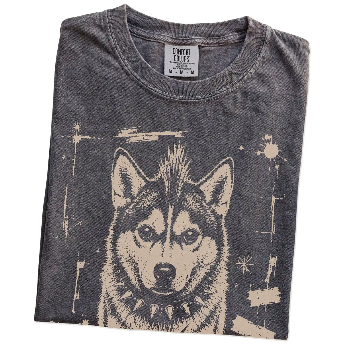 Folded Pepper Punk Rock Husky T-Shirt showing the graphic