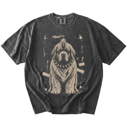 Pepper Punk Rock Newfie T-Shirt laid flat