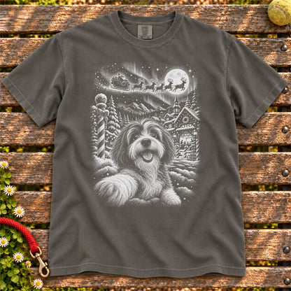 Havanese Santa Selfie design on a Pepper T-shirt