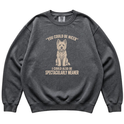 Westie Guard Dog sweatshirt in Pepper