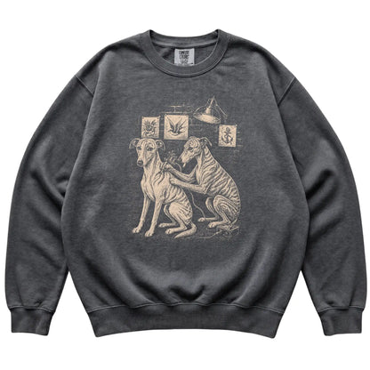 Pepper Whippet Dog Tattoo Artist shirt laid flat