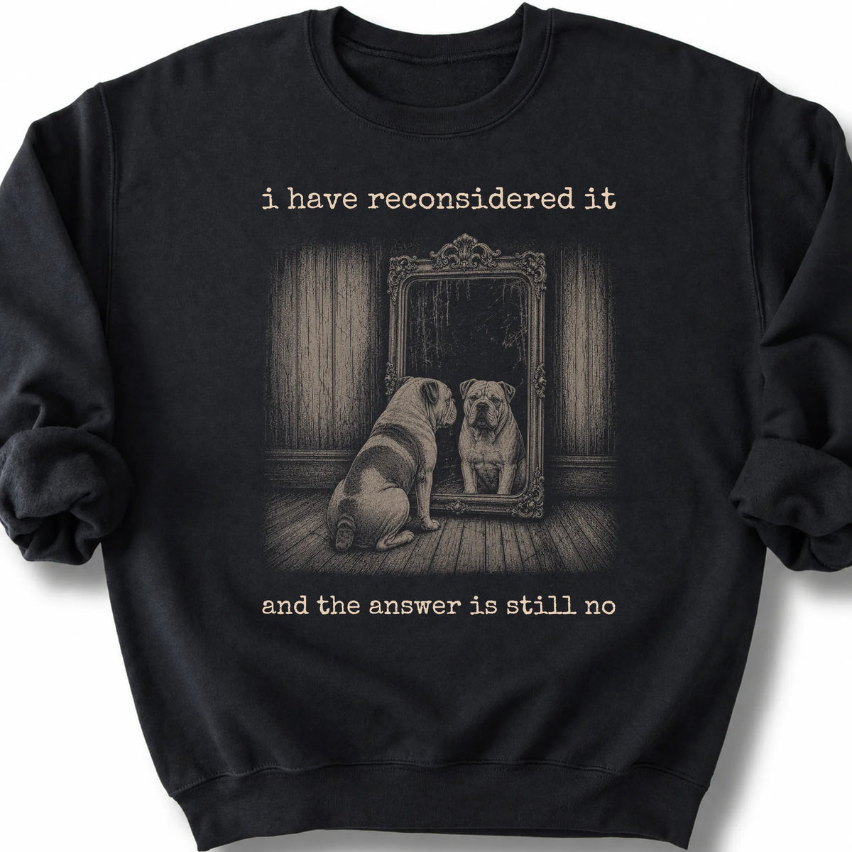Antisocial Bulldog Sweatshirt in Black