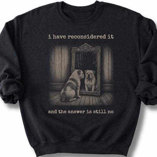 Antisocial Bulldog Sweatshirt in Black
