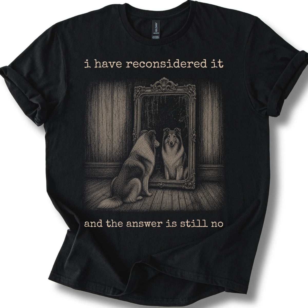 Antisocial Collie T-Shirt in Black