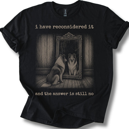 Antisocial Collie T-Shirt in Black
